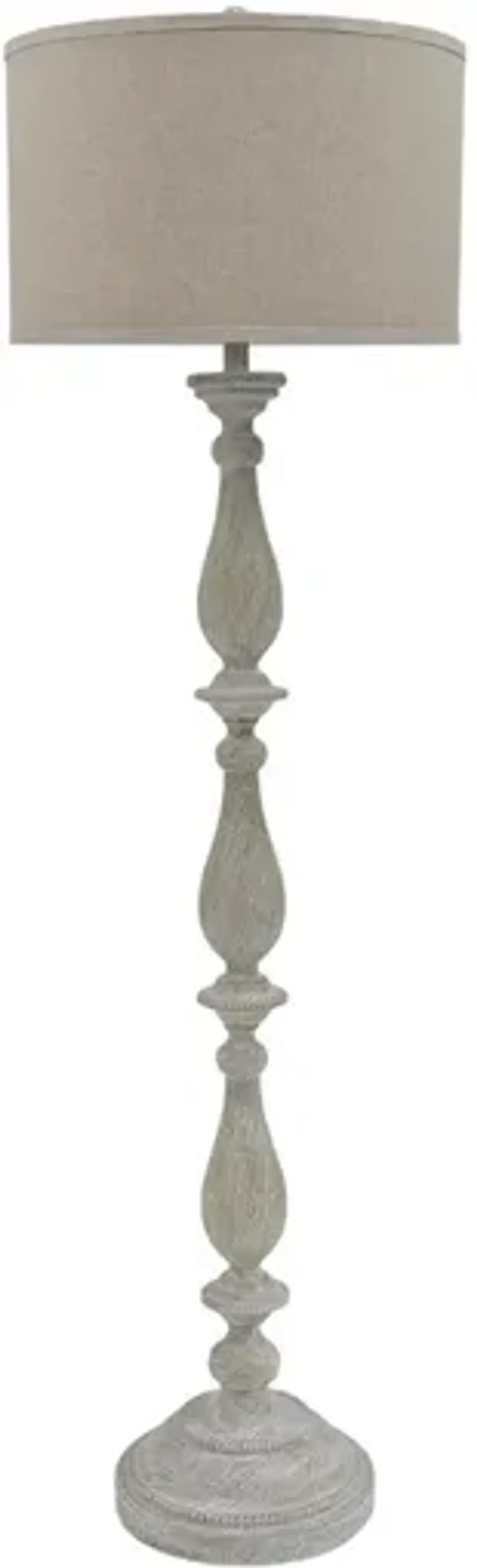 Ashley Bernadate Floor Lamp Whitewash Signature Design