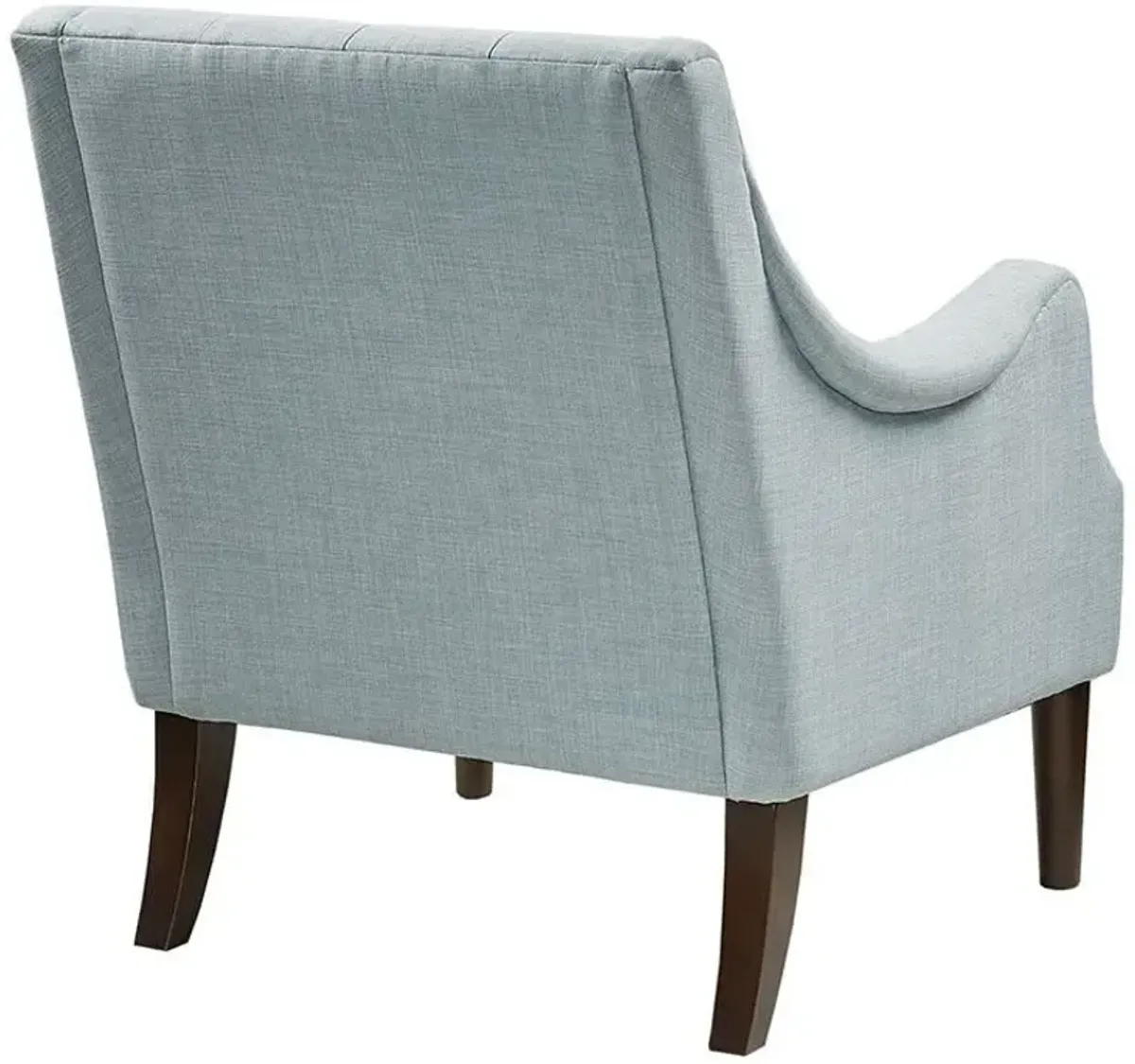 Olliix Madison Park Dusty Blue Qwen Button Tufted Accent Chair