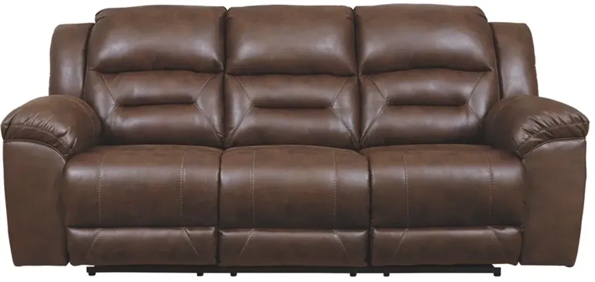 Ashley Stoneland Chocolate Power Reclining Sofa