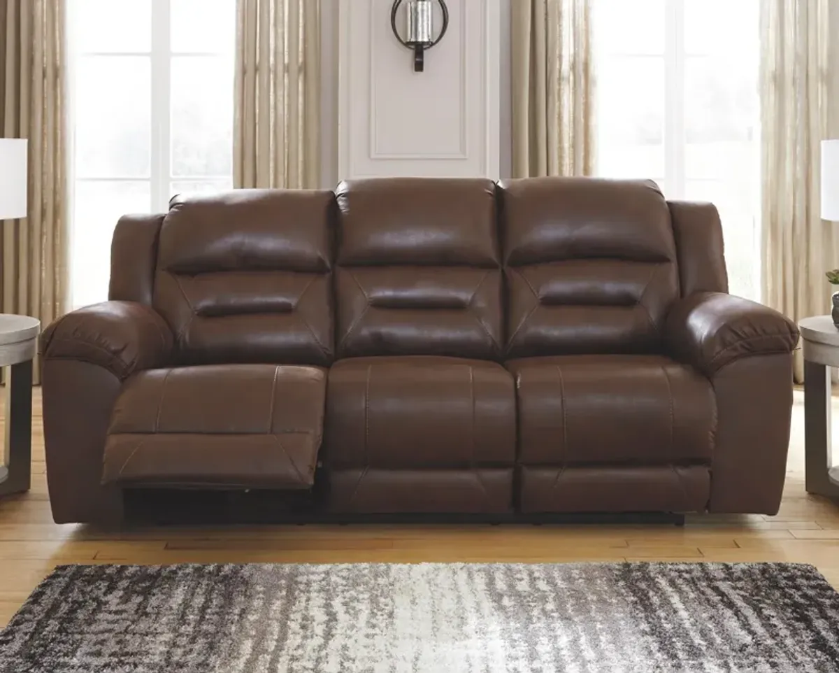 Ashley Stoneland Chocolate Power Reclining Sofa