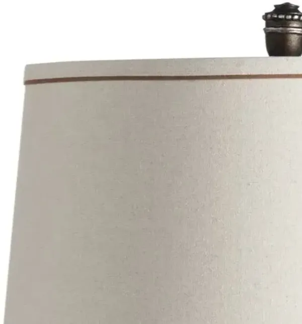 Crestview Silver Canyon Antique Silver Table Lamp