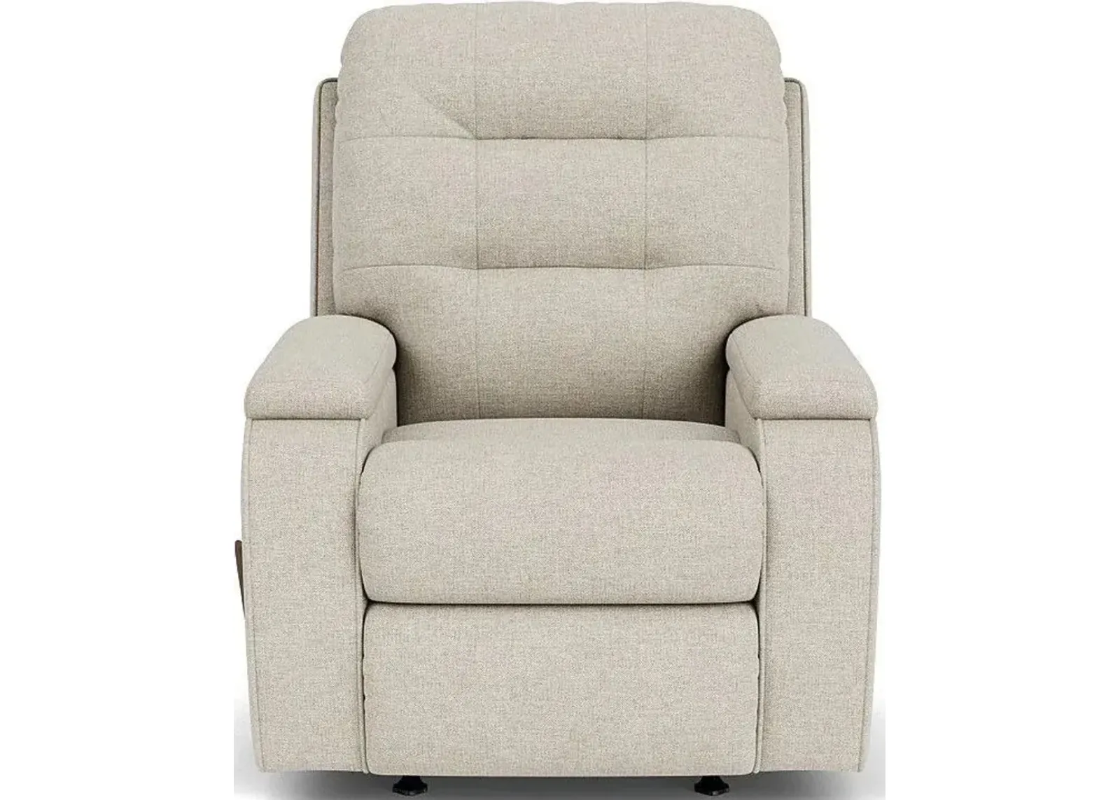 Flexsteel Kerrie White Vanilla Rocking Manual Recliner