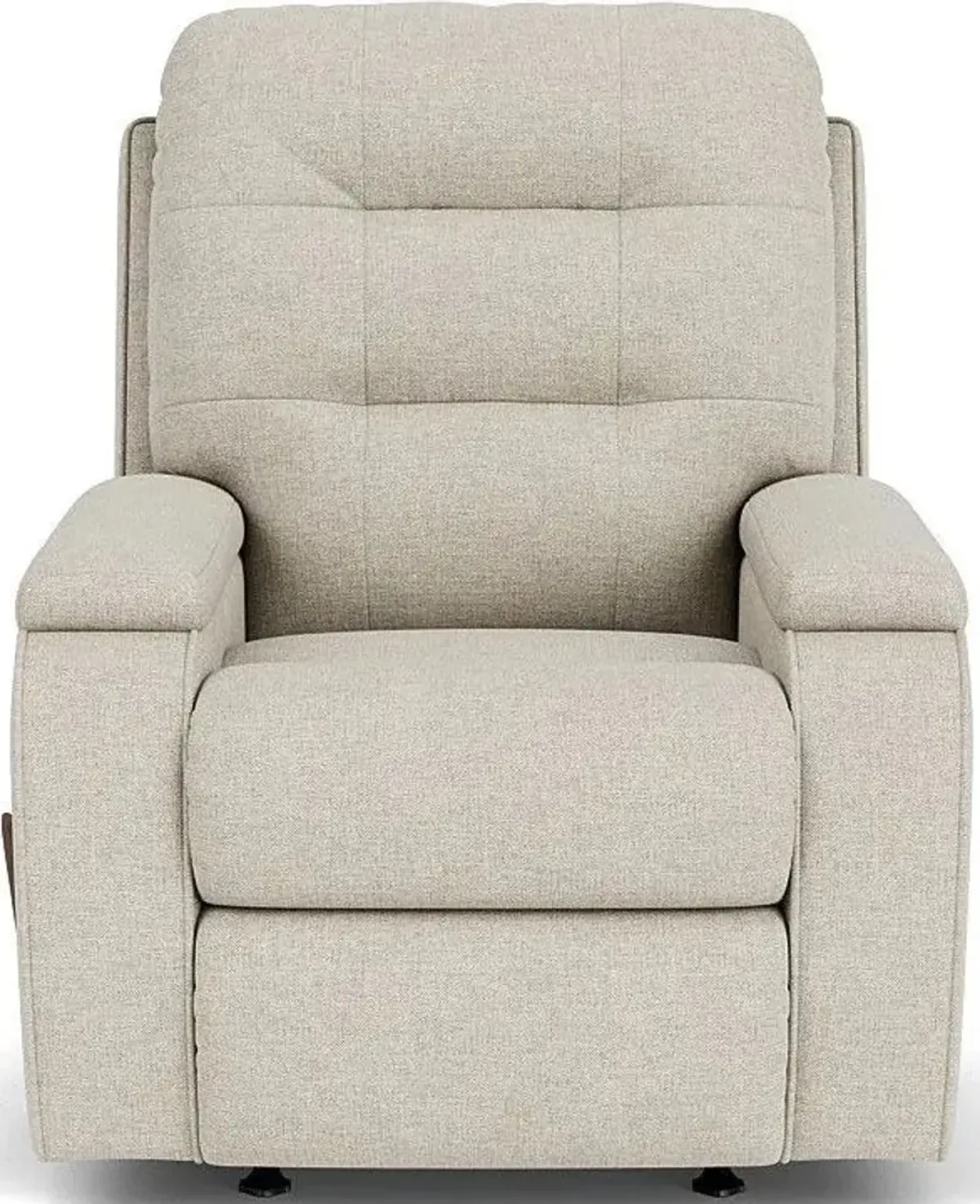 Flexsteel Kerrie White Vanilla Rocking Manual Recliner