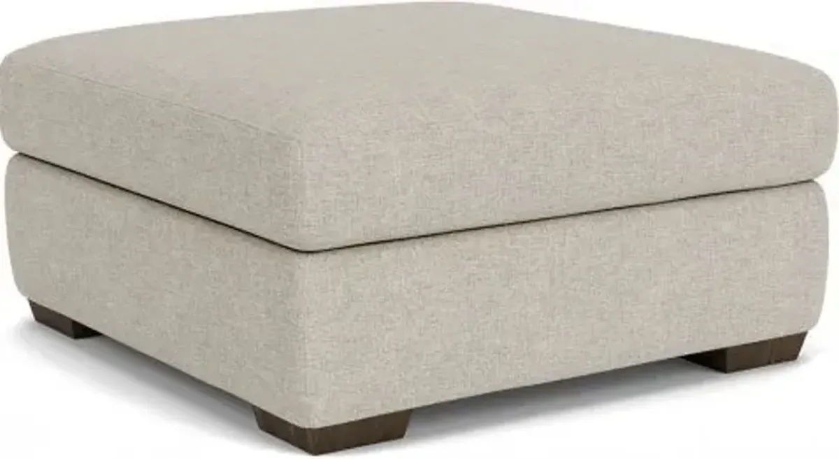 Flexsteel Collins Driftwood Square Cocktail Ottoman