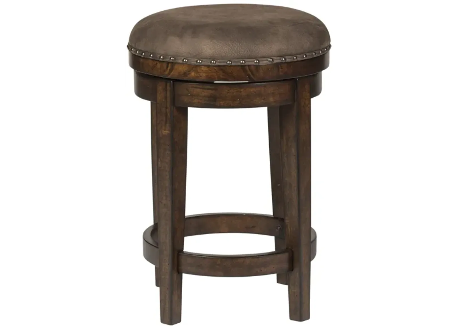 Liberty Furniture Aspen Skies Russet Brown Swivel Bar Stool