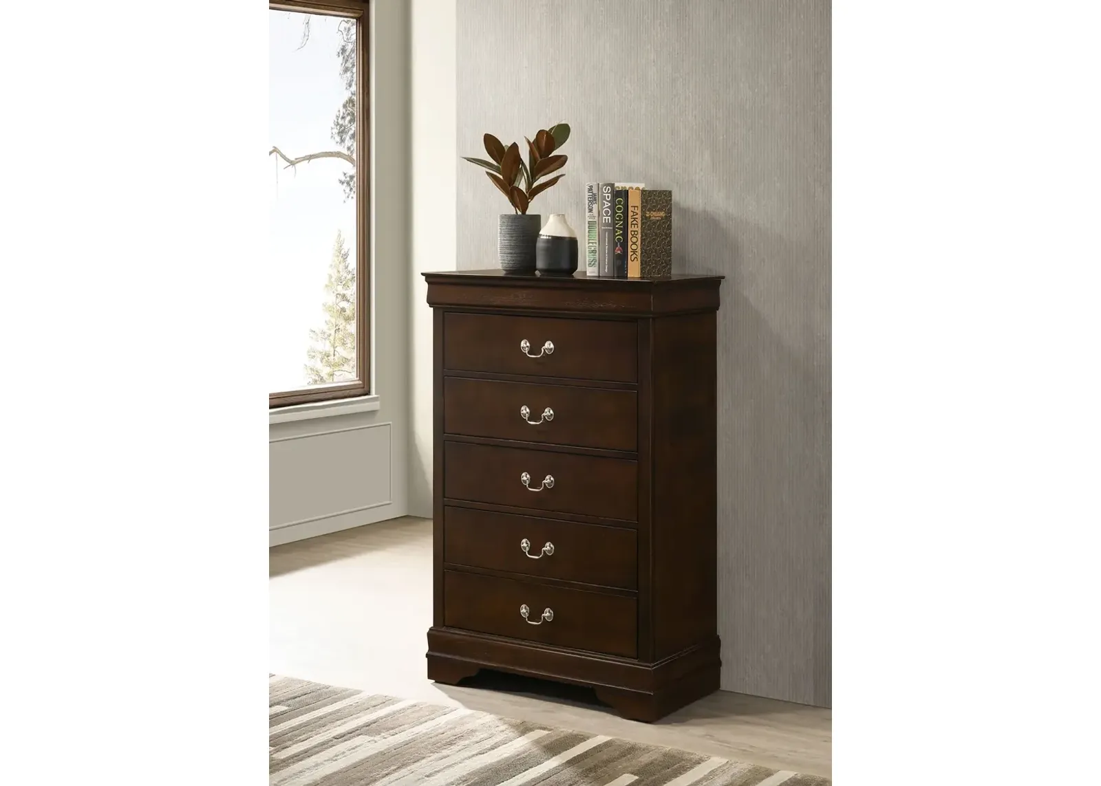 Coaster Louis Philippe 5-Drawer Bedroom Chest Cappuccino