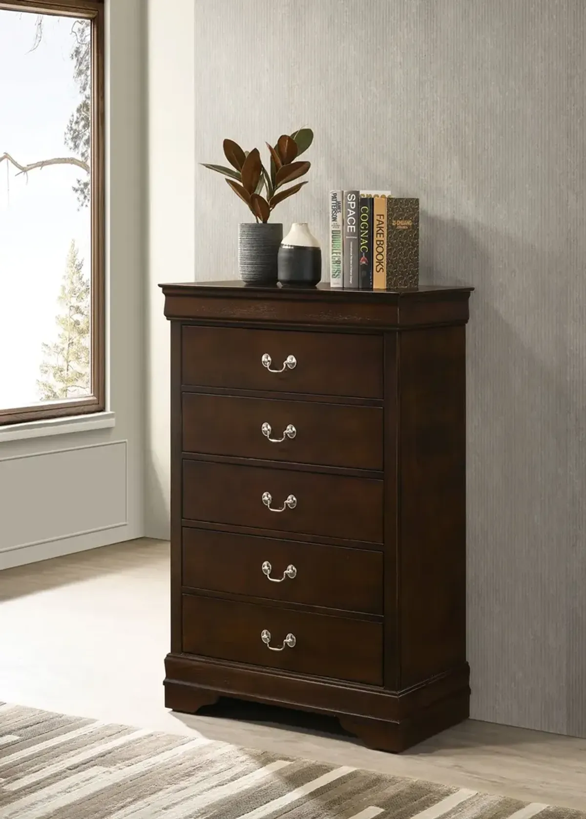 Coaster Louis Philippe 5-Drawer Bedroom Chest Cappuccino