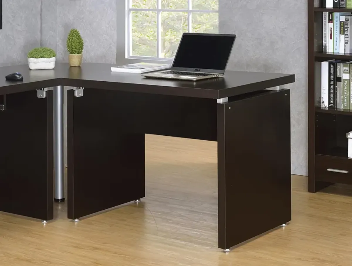 Coaster Skylar 39 Inch Engineered Wood Writing Desk Cappuccino