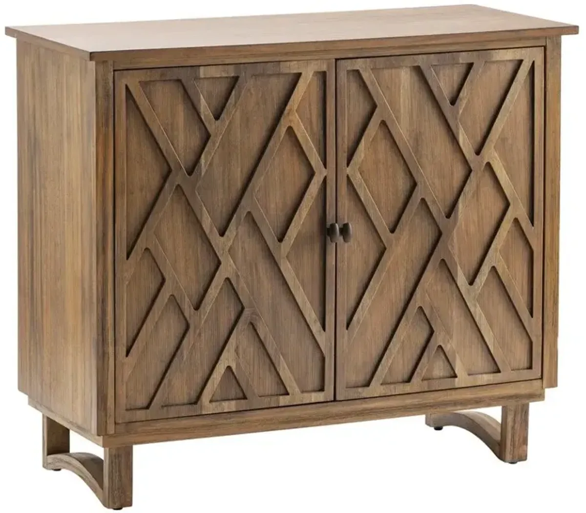 Crestview Hawthorne Estate Pine Chippendale Fretwork Cabinet