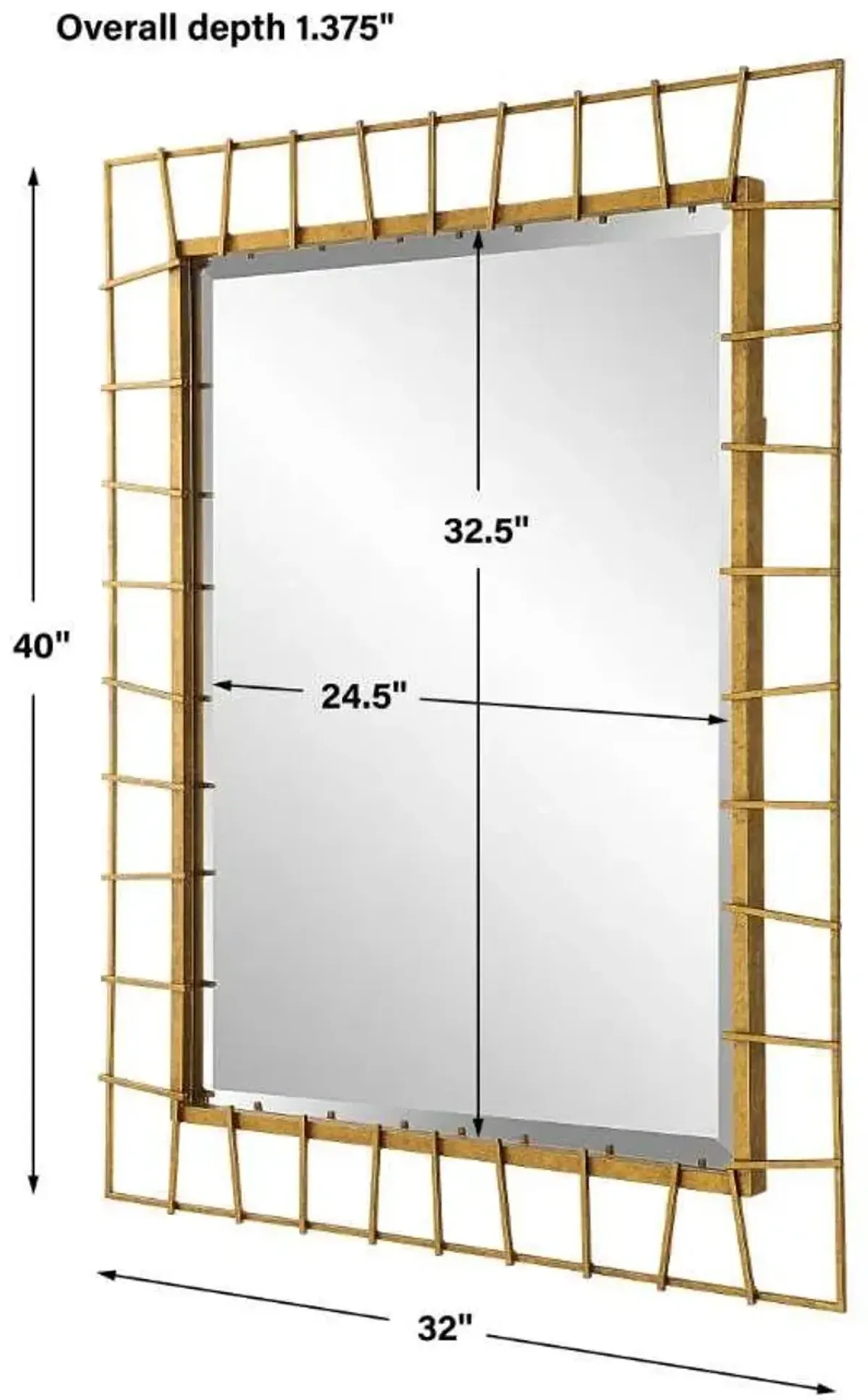 Uttermost Townsend Antiqued Gold Mirror