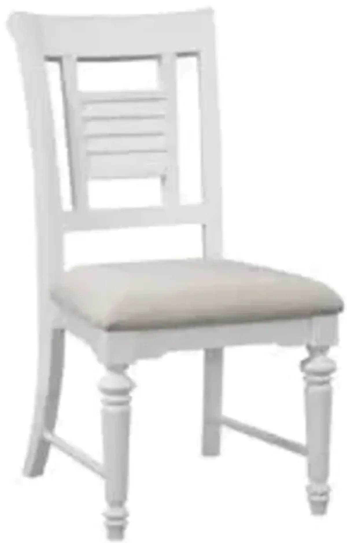 American Woodcrafters Cottage Traditions Regular Height Side Chair in Clean White Cottage Finish