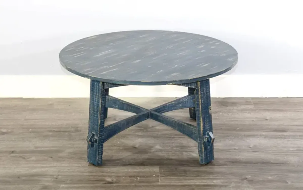 Sunny Designs Marina Ocean Blue Coffee Table