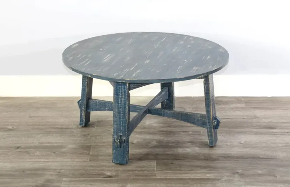 Sunny Designs Marina Ocean Blue Coffee Table