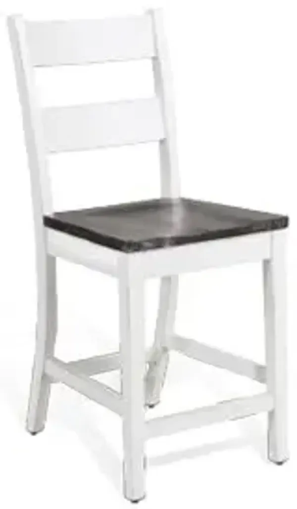 Sunny Designs Carriage House European Cottage 41 Inch Ladderback Barstool