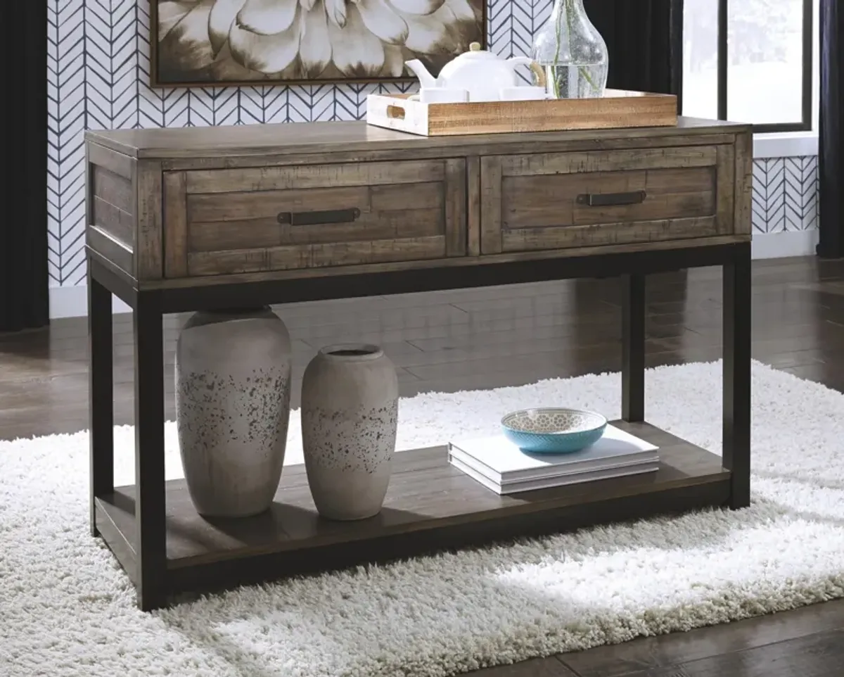 Ashley Johurst Grayish Brown Sofa Table