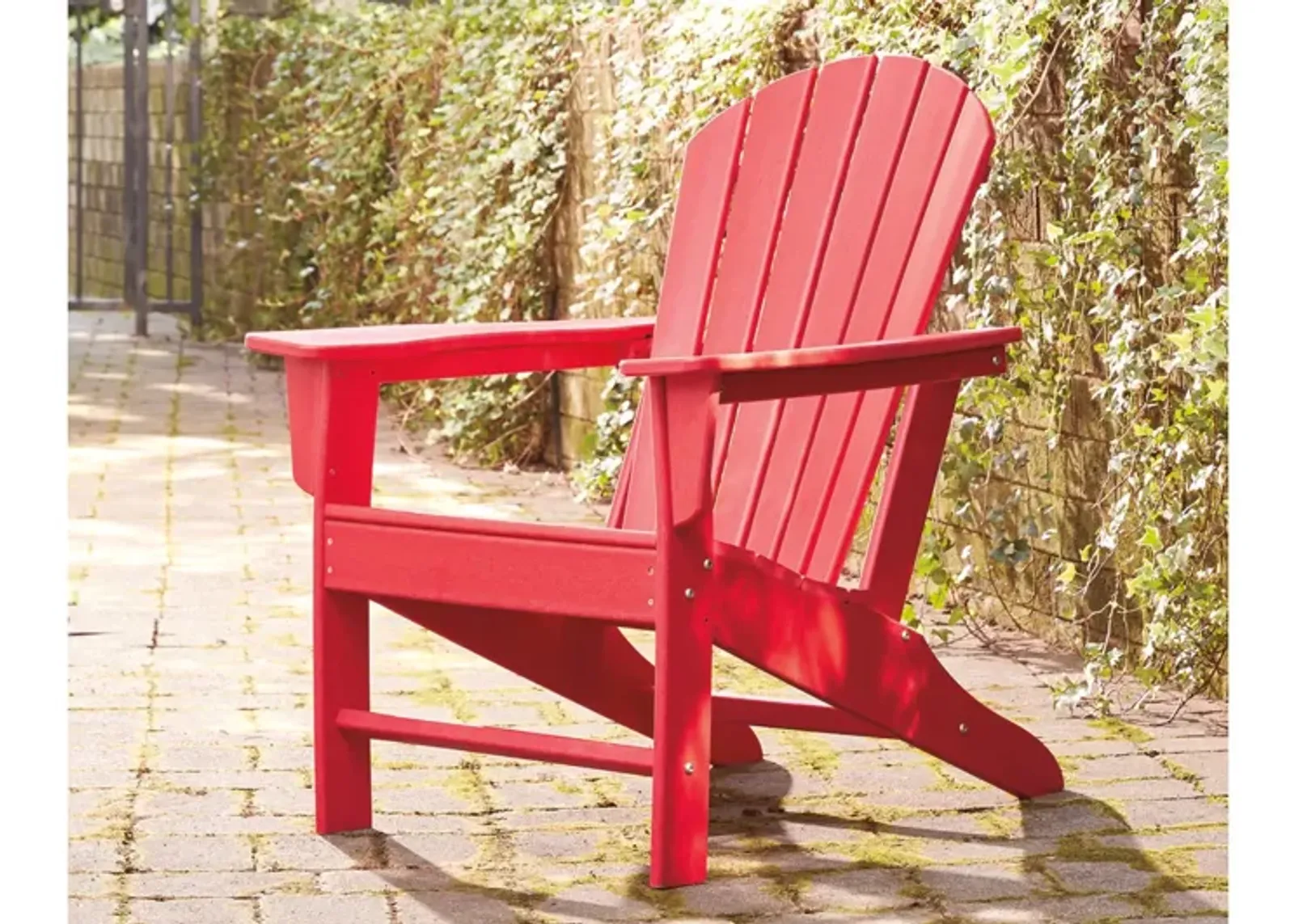 Ashley Sundown Treasure Adirondack Chair Red Signature Design