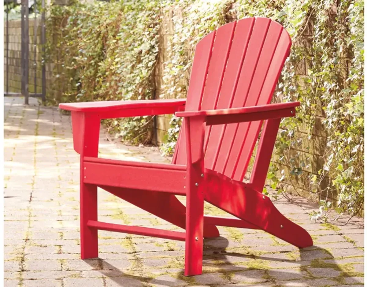 Ashley Sundown Treasure Adirondack Chair Red Signature Design