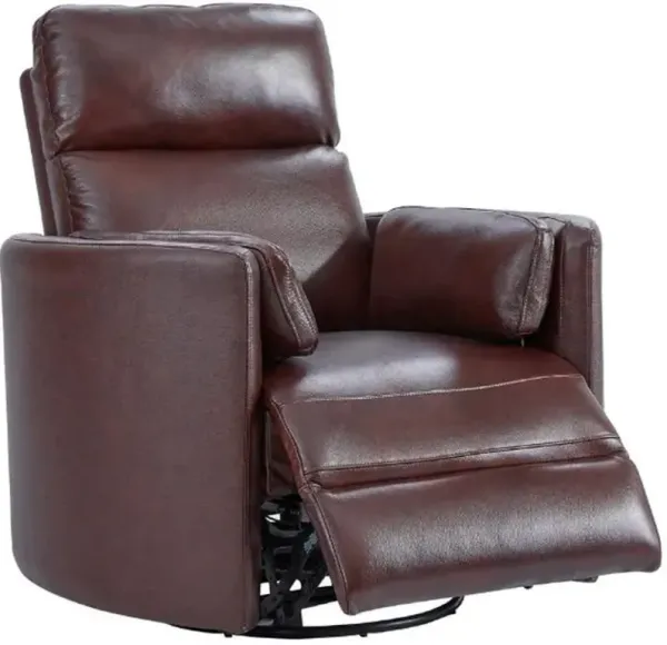 Parker House Radius Collection Swivel Glider Recliner in Florence Burgundy