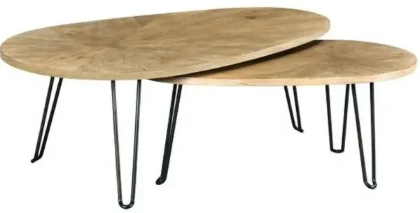 Hammary Oblique Bunching Cocktail Table