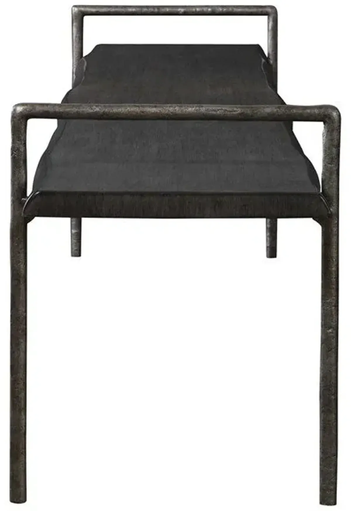 Uttermost Chandos Dark Gray Bench