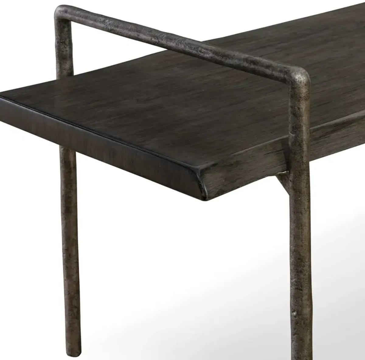 Uttermost Chandos Dark Gray Bench