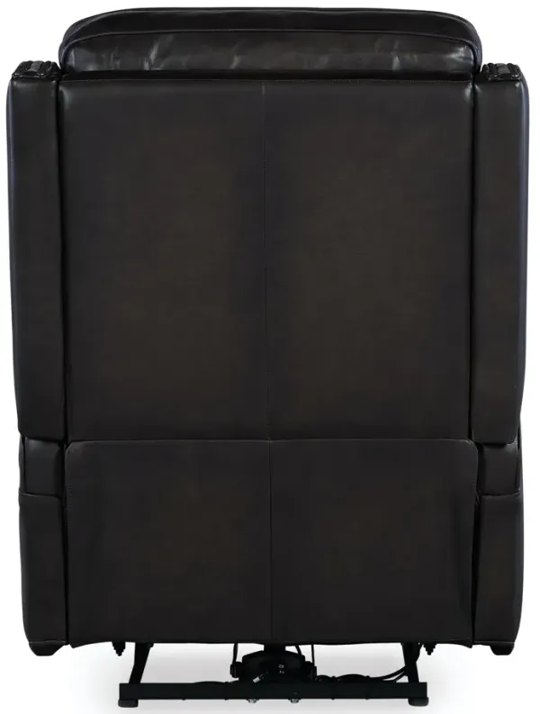 Hooker Furniture Hamilton Sarzana Castle Leather Power Recliner with Power Headrest