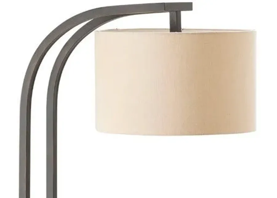 CIRCA BEIGE/BRONZE FLOOR LAMP