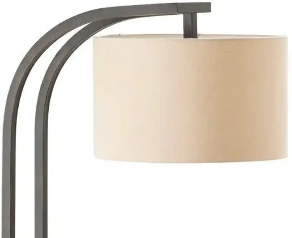 Crestview Circa Beige/Bronze Floor Lamp