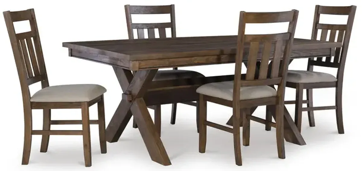 Powell Turino Rustic Umber 5-Piece Dining Set