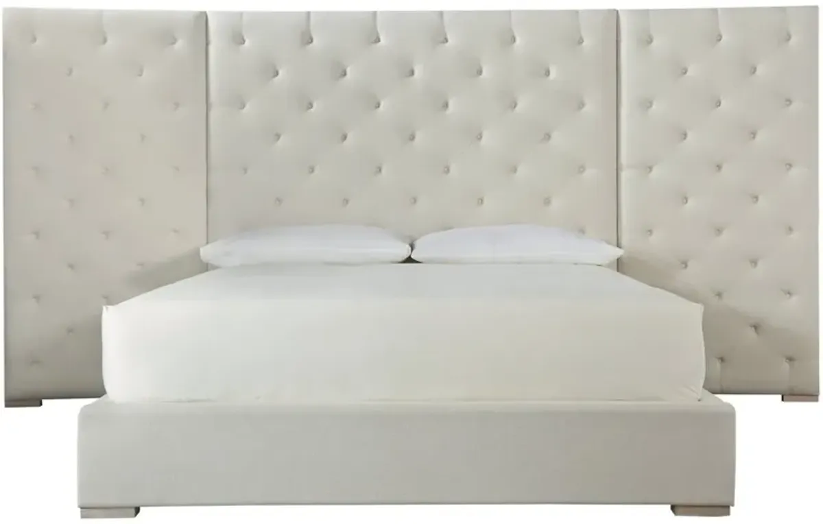 Universal Modern Brando Waltz/Quartz Upholstered King Bed with Panels