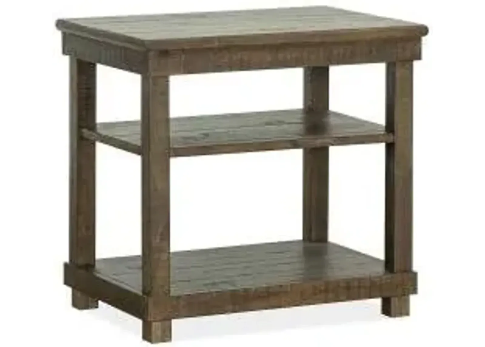 WOOD RECTANGULAR END TABLE - SMITHTON