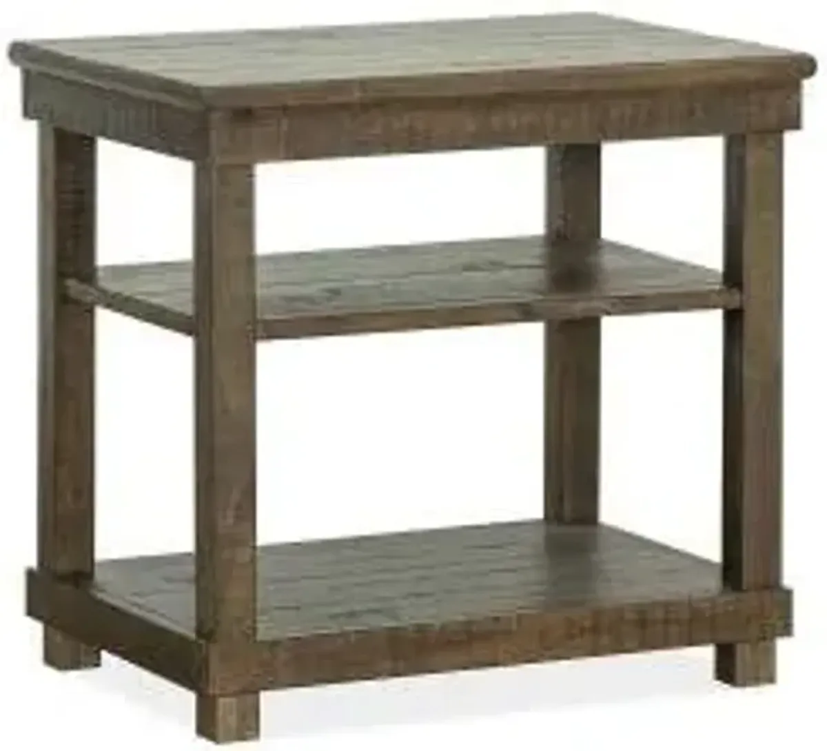 WOOD RECTANGULAR END TABLE - SMITHTON