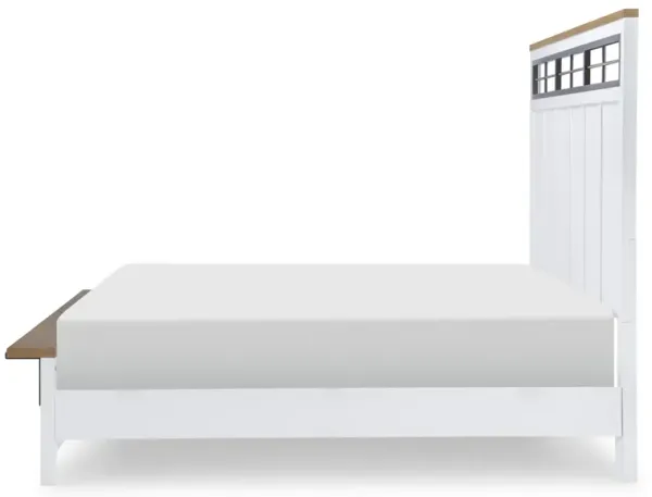 Legacy Classic Complete Two-Tone Panel Bed King Franklin