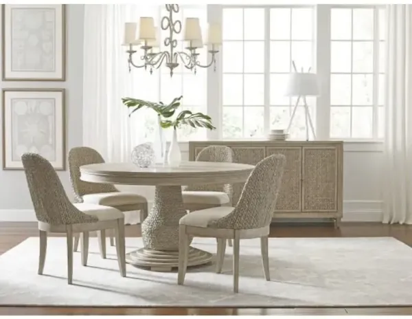 American Drew Vista Largo Round Dining Table Complete