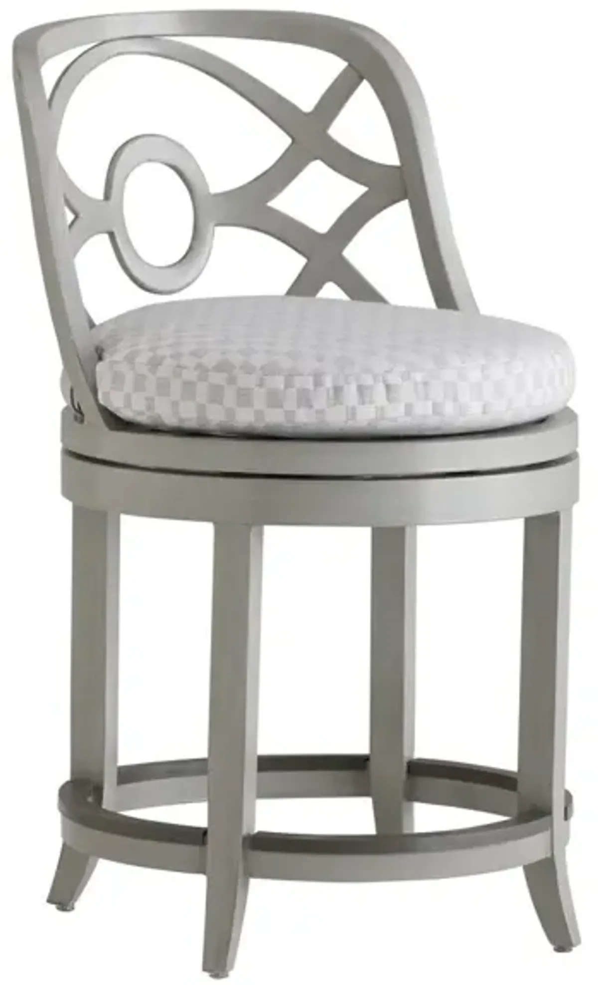 SWIVEL COUNTER STOOL SILVER SANDS