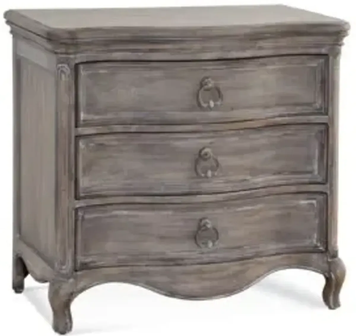 American Woodcrafters Genoa 3-Drawer Nightstand in Antique Grey