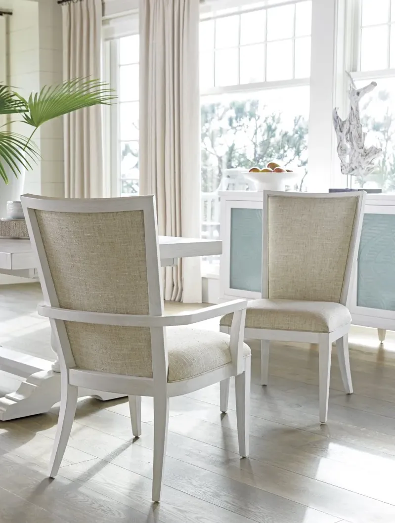 UPHOLSTERED WOOD FRAME SIDE CHAIRS - OCEAN BREEZE