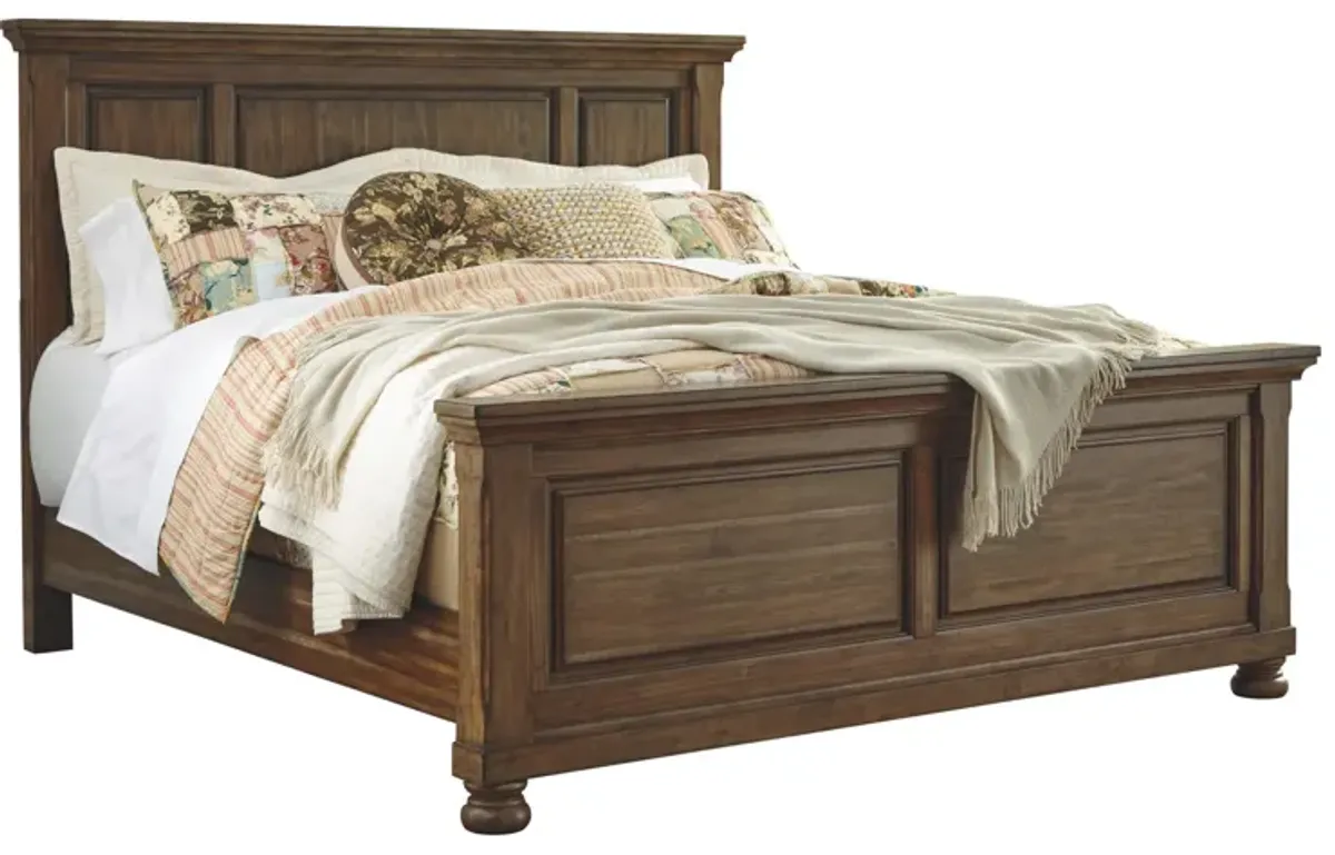 Ashley Flynnter Medium Brown King Panel Bed