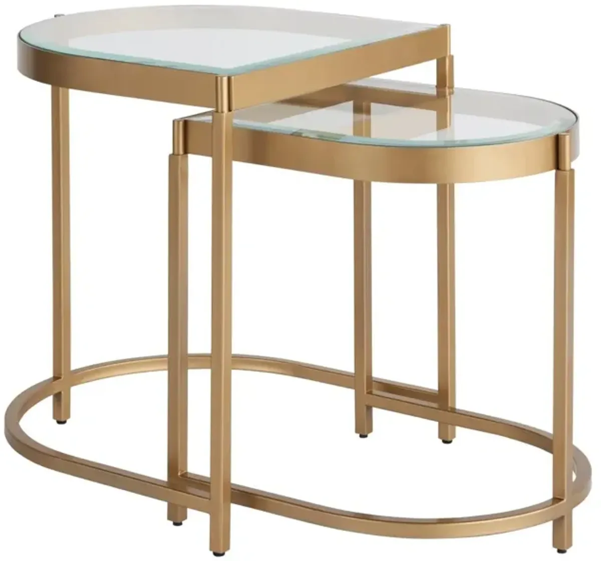 Universal Love. Joy. Bliss. Miranda Kerr Home Editorial Soft Gold Metal End Tables