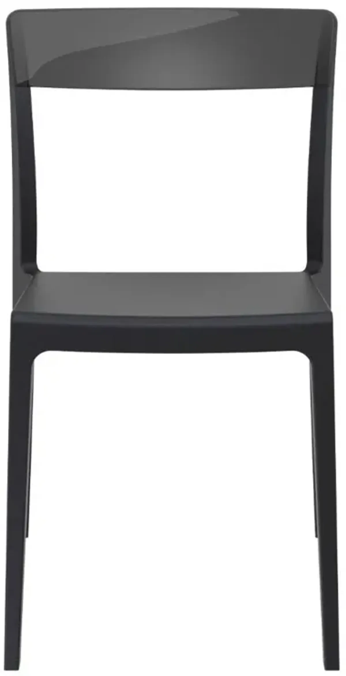 Compamia Flash Dining Chair Black Transparent Black