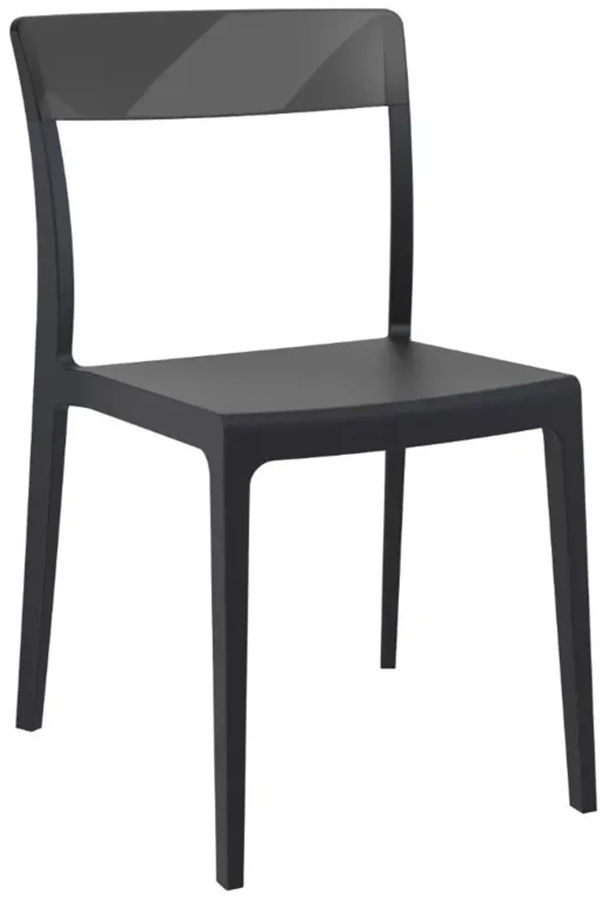 Compamia Flash Dining Chair Black Transparent Black