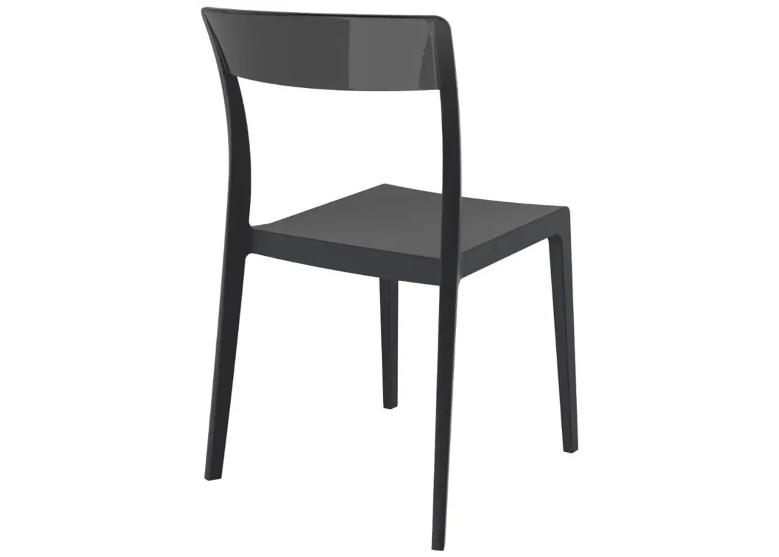 Compamia Flash Dining Chair Black Transparent Black