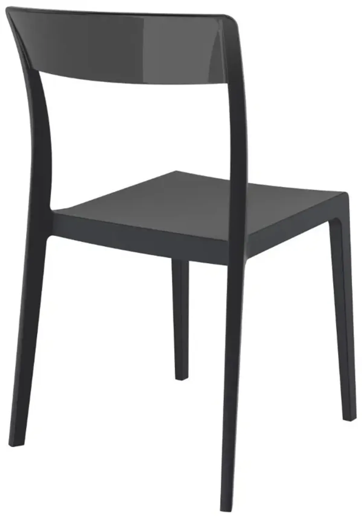 Compamia Flash Dining Chair Black Transparent Black