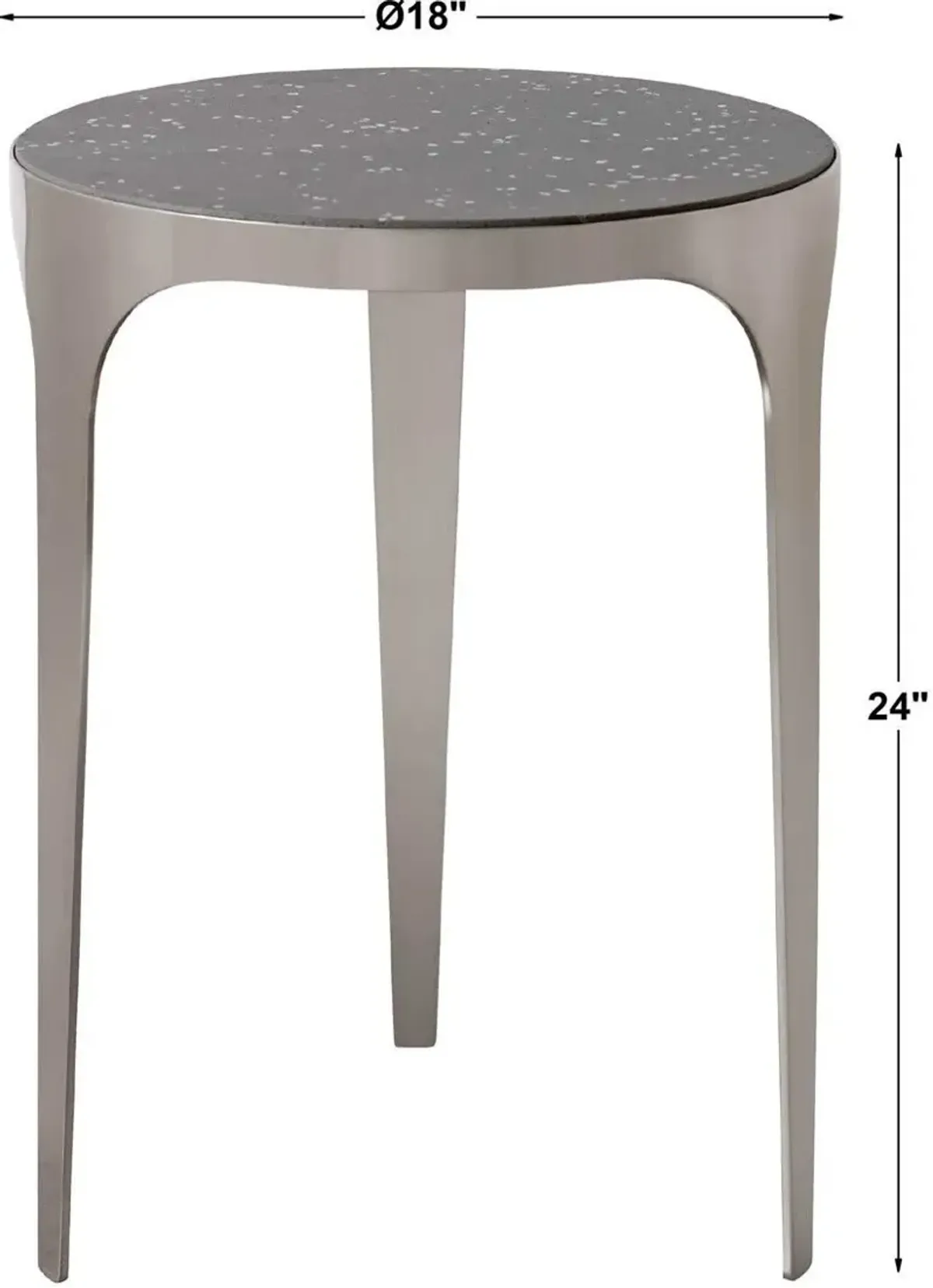 Uttermost Agra Light Gray Modern Side Table