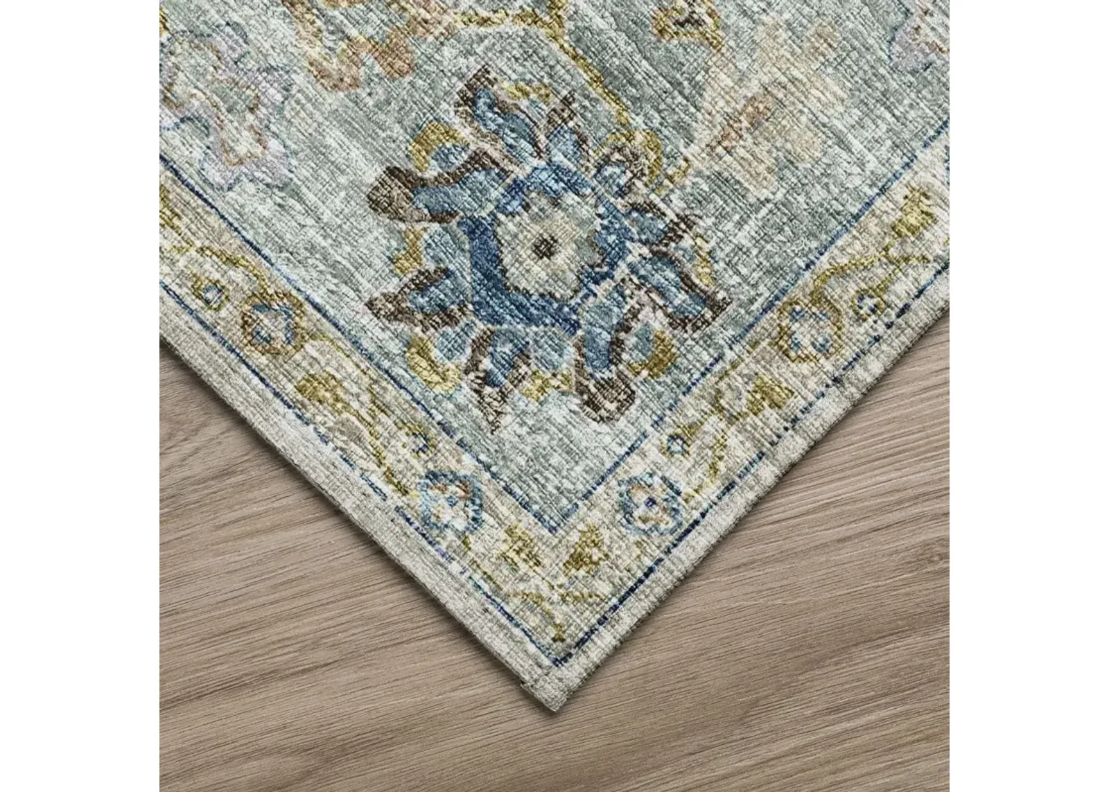 Dalyn Vintage Elegance Persian-Inspired 5'X8' Area Rug with Teal Accents