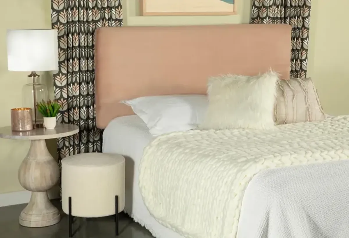 Coaster Gigi Upholstered Twin Panel Headboard Blush