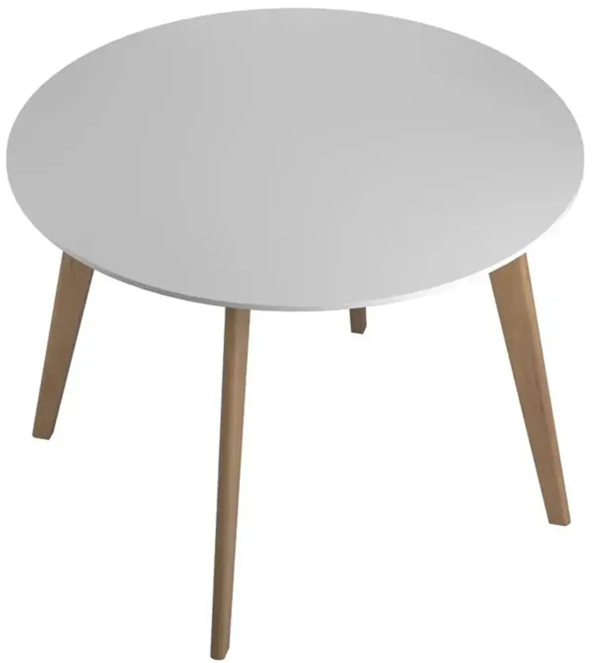 Coaster Breckenridge Round 40 Inch Round Dining Table Matte White