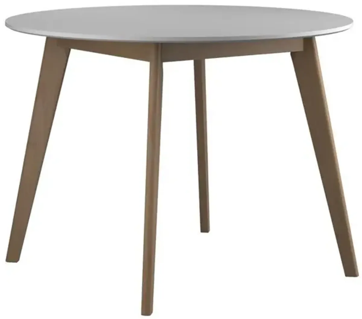 Coaster Breckenridge Round 40 Inch Round Dining Table Matte White