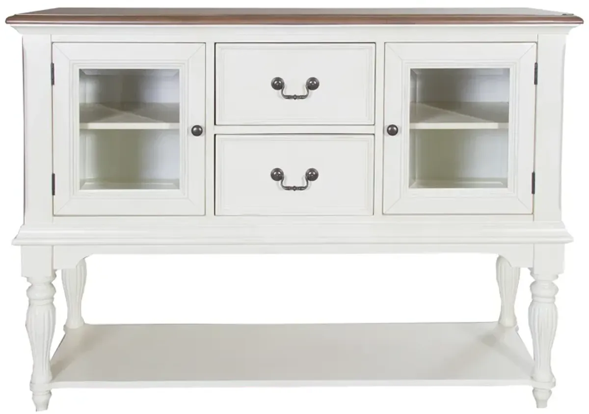 Liberty Furniture Cumberland Creek White Server