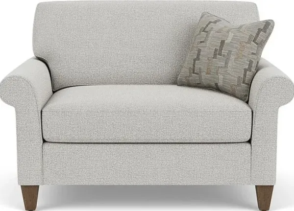 Flexsteel Westside Silver Glacier Oversized Chair & a Half